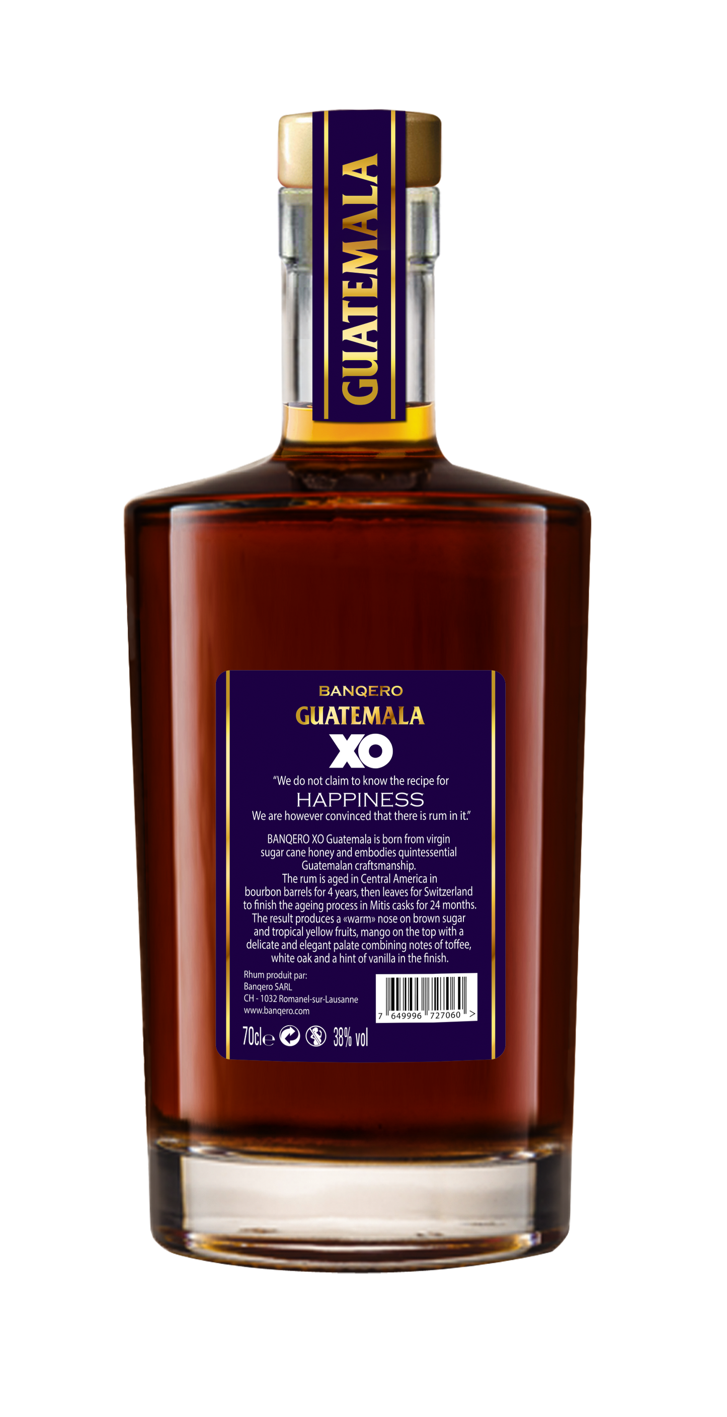 Rhum Banqero XO - Guatemala (livré sans étui)