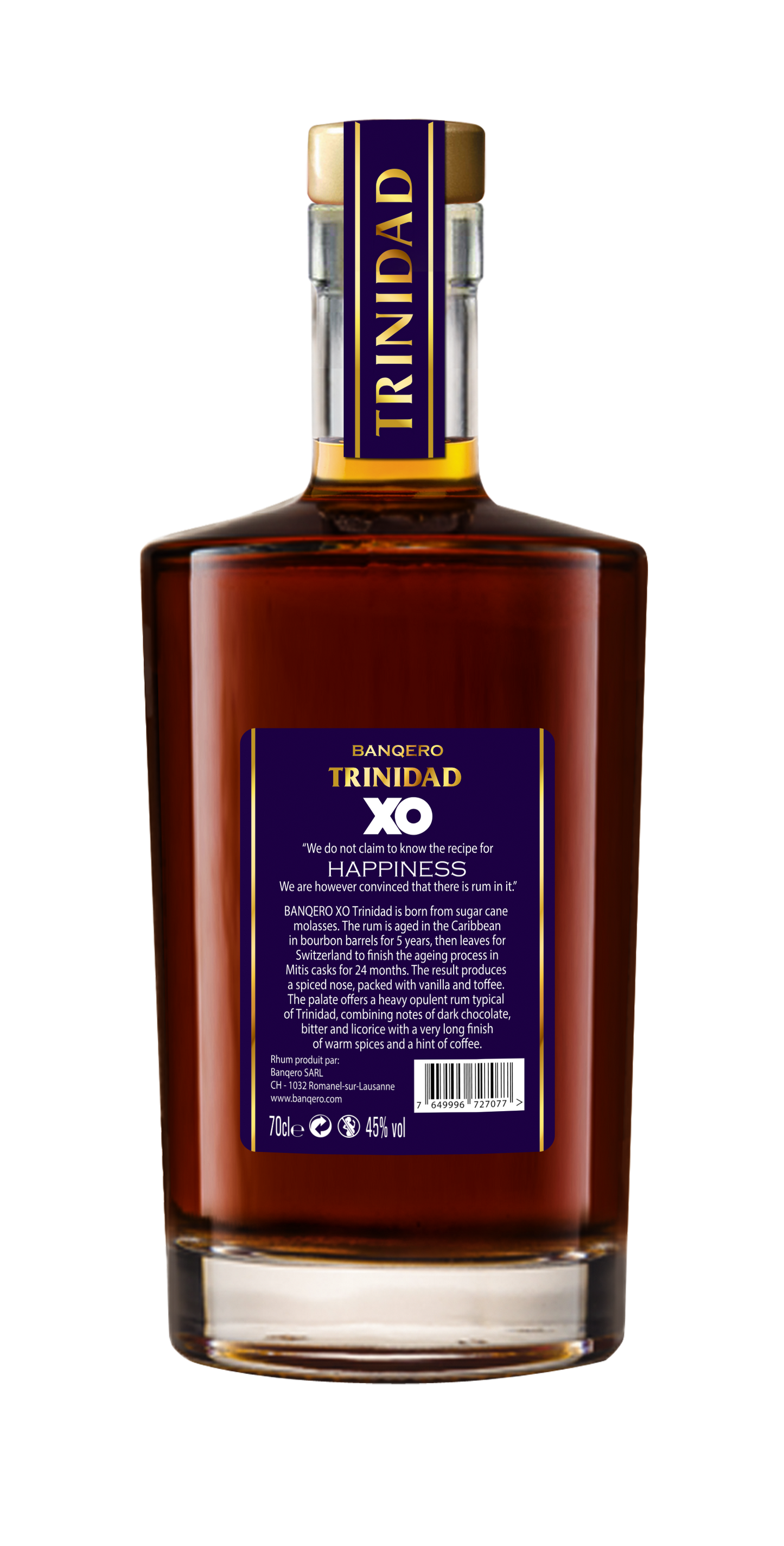 Rhum Banqero XO - Trinidad (livré sans étui)